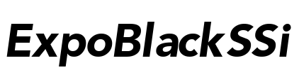 ExpoBlackSSi Font Image