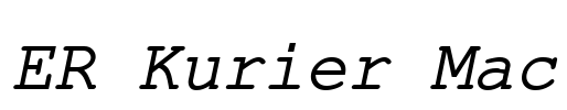 ER Kurier Mac Font Image