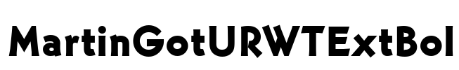MartinGotURWTExtBol Font Image