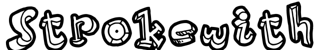 Strokewith Font Image