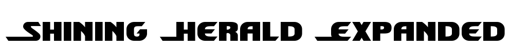 Shining Herald Expanded Font Image