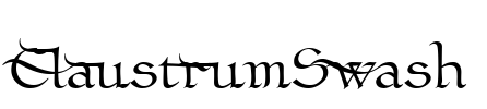 ClaustrumSwash Font Image