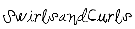SwirlsandCurls Font Image