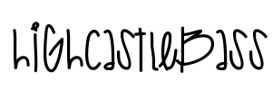 HighCastleBass Font Image