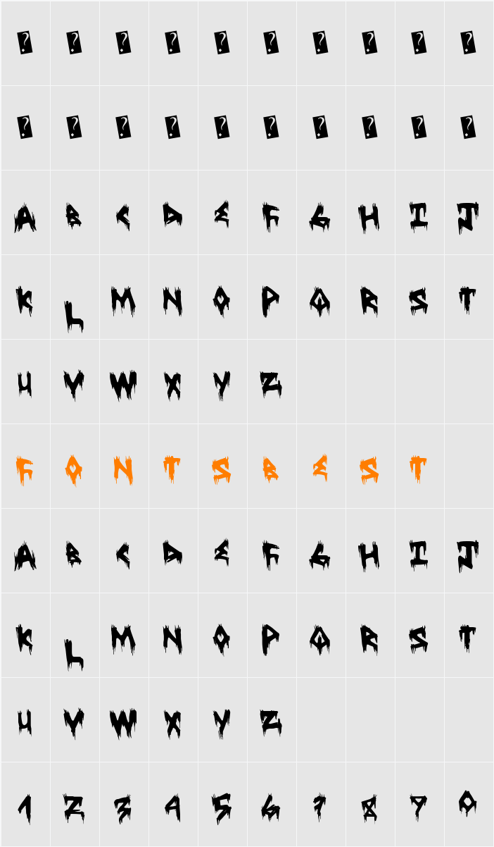 TreehausHorror Character Map