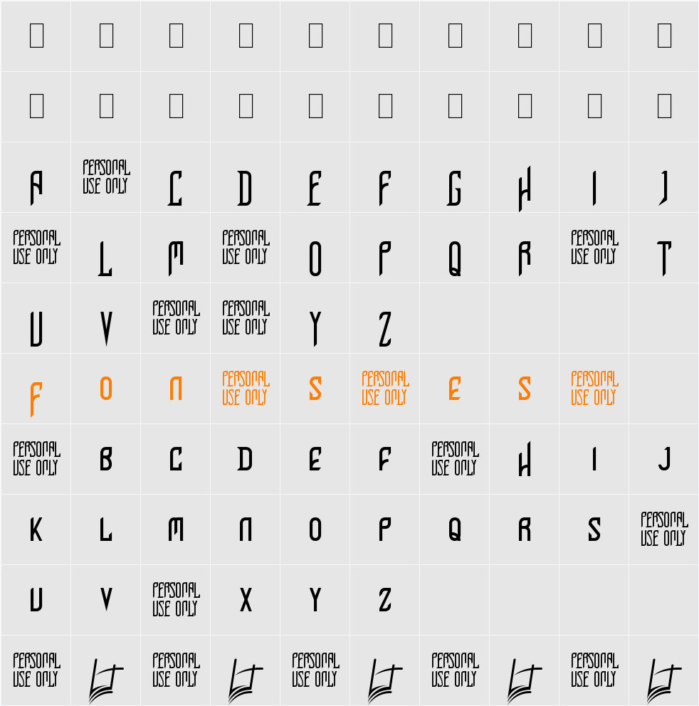 Perfect Night Character Map