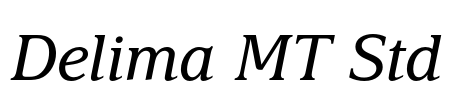 Delima MT Std Font Image