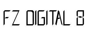 FZ DIGITAL 8 Font Image