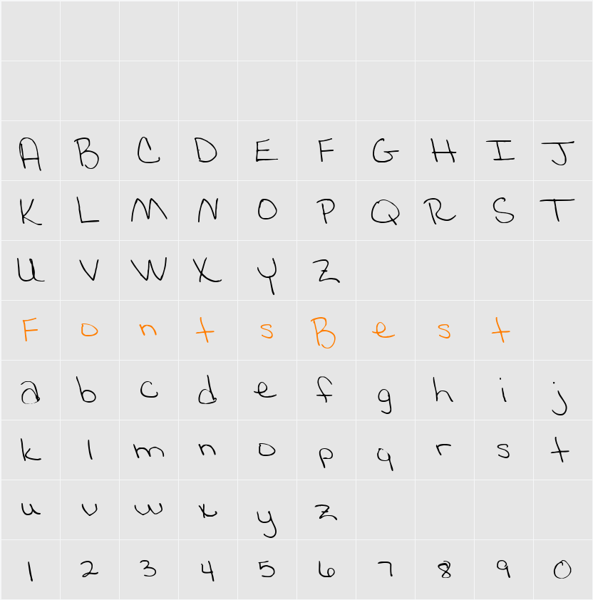 Sammy Character Map