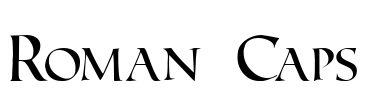 Roman Caps Font Image