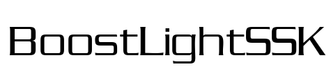 BoostLightSSK Font Image
