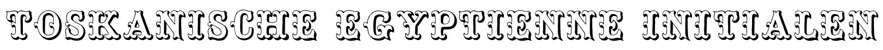 Toskanische Egyptienne Initialen Font Image