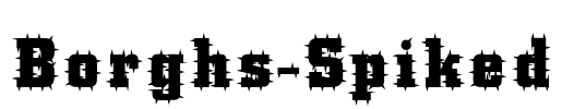 Borghs-Spiked Font Image