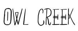 Owl Creek Font Image