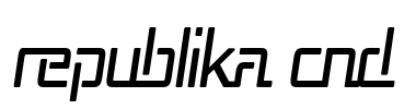 Republika Cnd Font Image