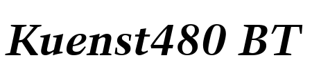 Kuenst480 BT Font Image
