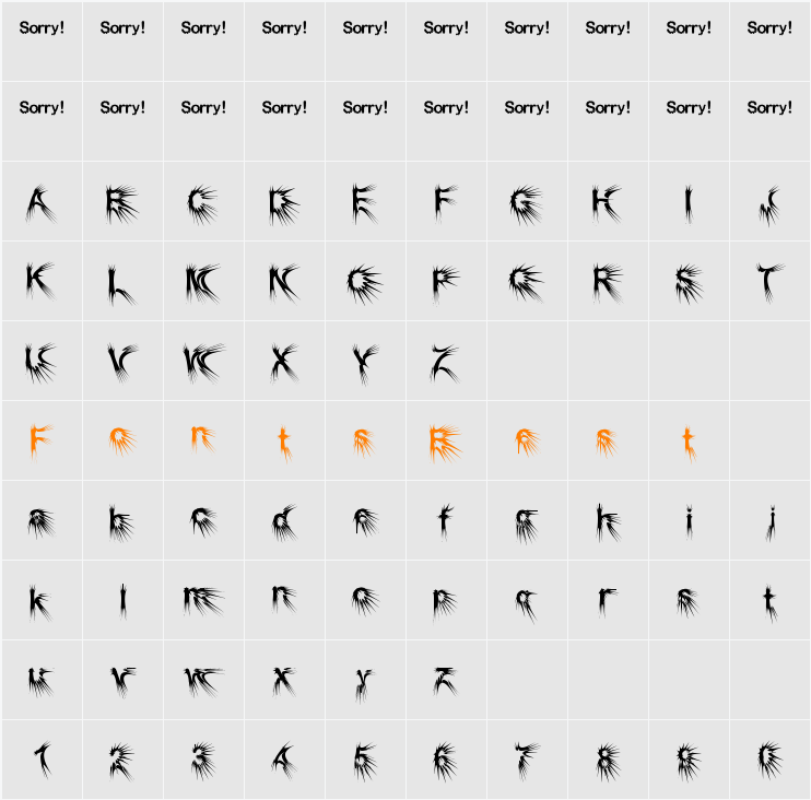 Puncher Character Map
