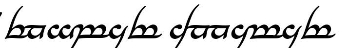Tengwar Annatar Font Image