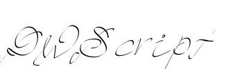 PWScript Font Image