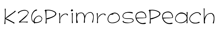 K26PrimrosePeach Font Image