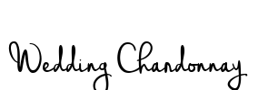 Wedding Chardonnay Font Image