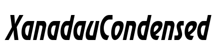 XanadauCondensed Font Image