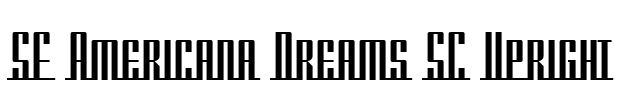 SF Americana Dreams SC Upright Font Image