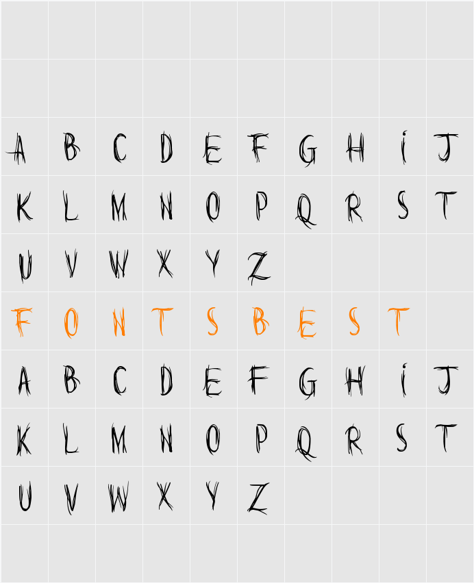 Words are but wind Character Map