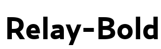 Relay-Bold Font Image