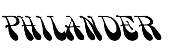 PHILANDER Font Image