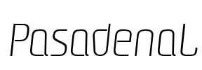 PasadenaL Font Image