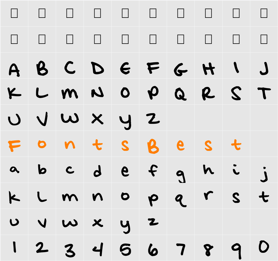 h6 Character Map