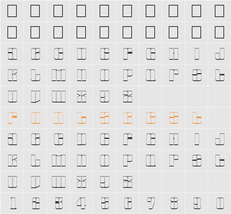a_Globus3D Character Map