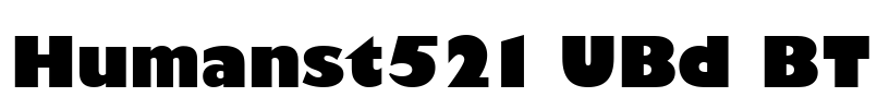 Humanst521 UBd BT