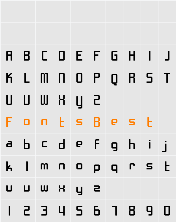 SF Chrome Fenders Extended Character Map