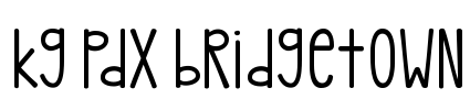 kg pdx bridgetown Font Image