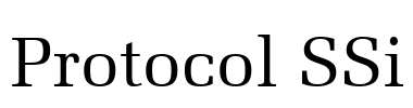 Protocol SSi Font Image