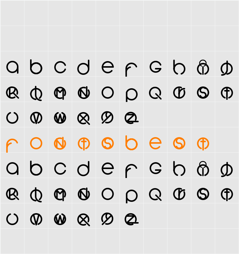 Sunrise Character Map