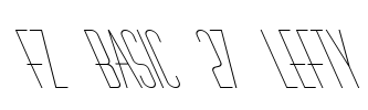 FZ BASIC 27 LEFTY Font Image