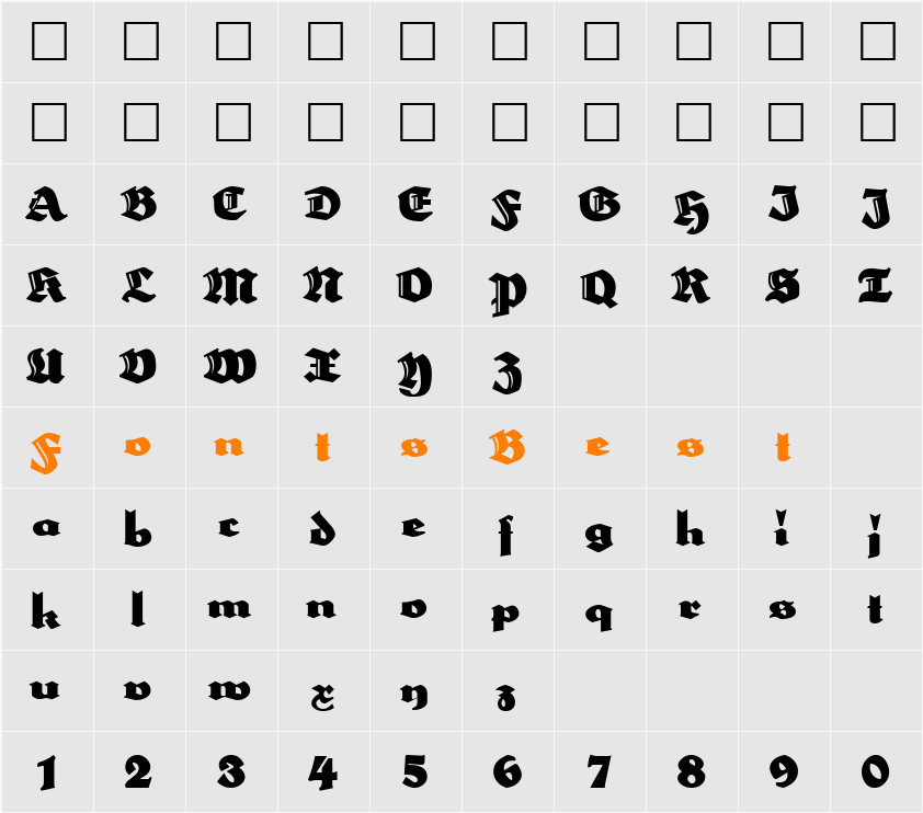 HerzogVonGraf Character Map