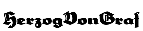 HerzogVonGraf Font Image