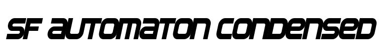 SF Automaton Condensed Font Image