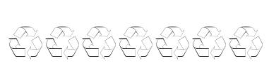 Recycle Font Image