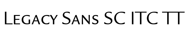 Legacy Sans SC ITC TT