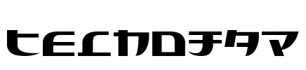 Tecnojap Font Image