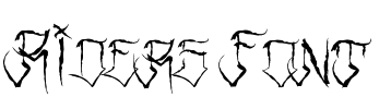 Riders Font Font Image