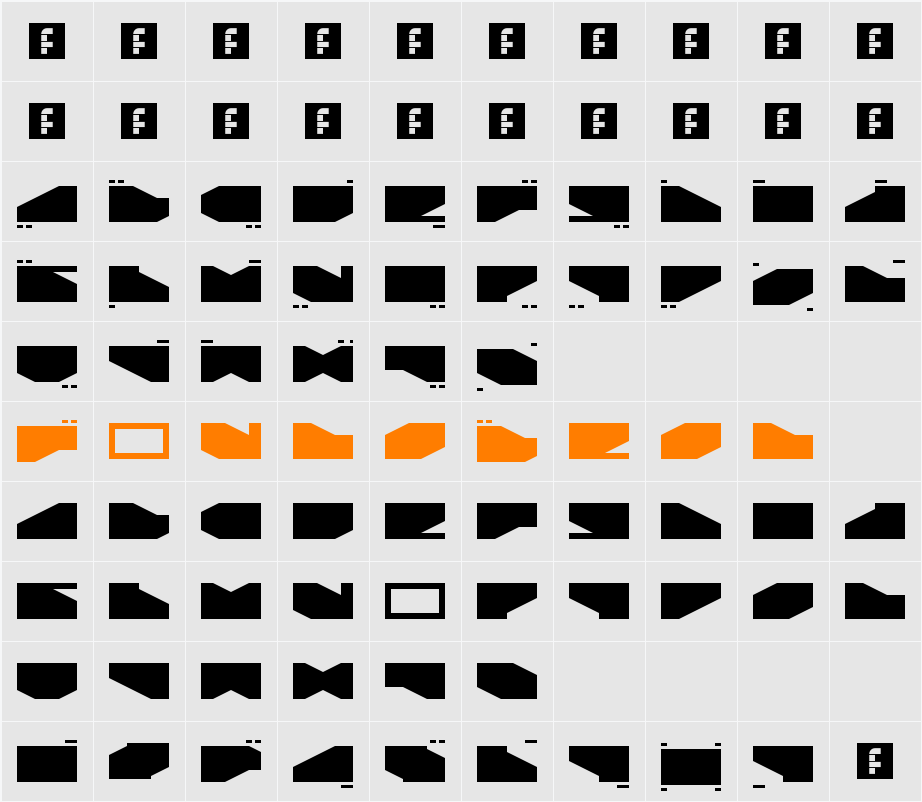 LDR#2 Character Map