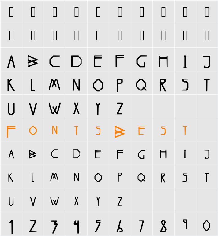 Spectre Character Map