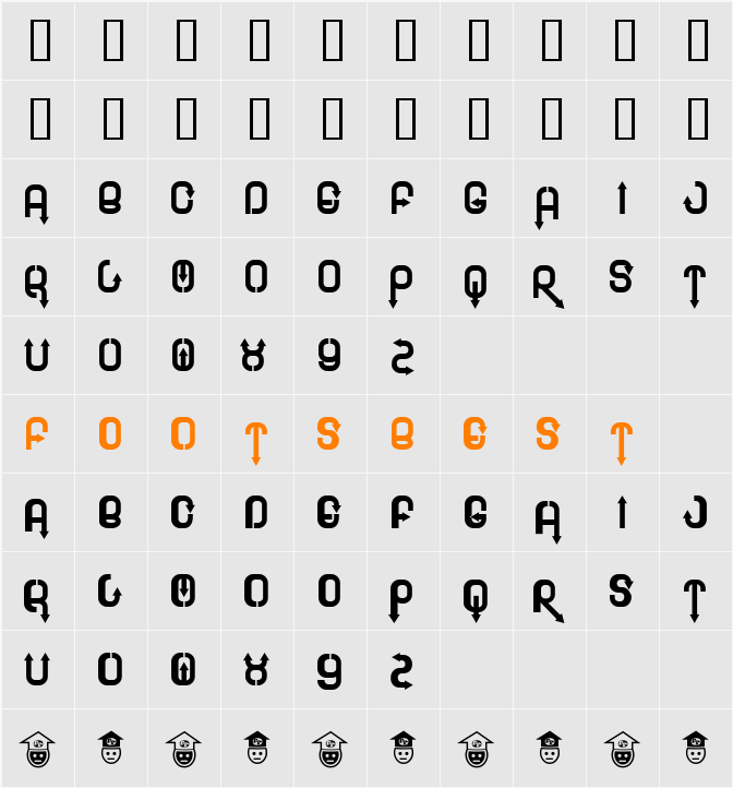 Blee Character Map