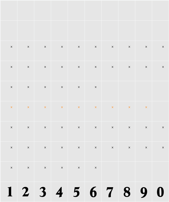 HessOSExBoldTab Character Map